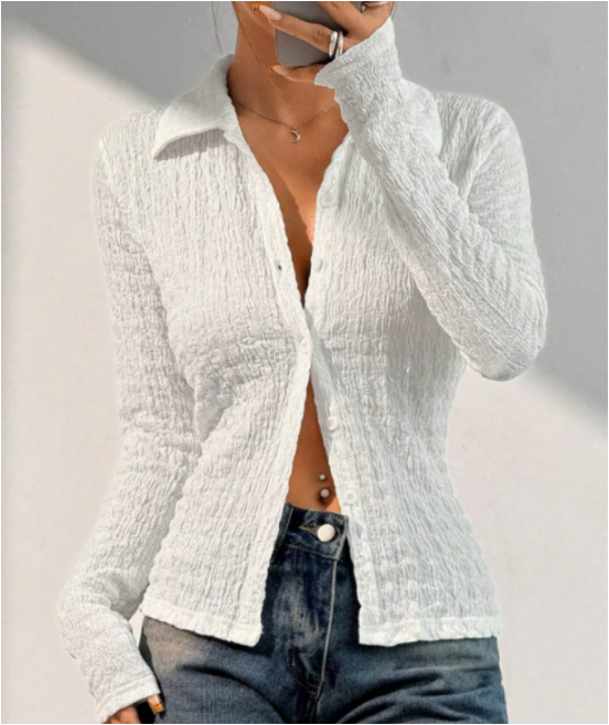 Judy | Elegant Slim-Fit Blouse with V-Neck