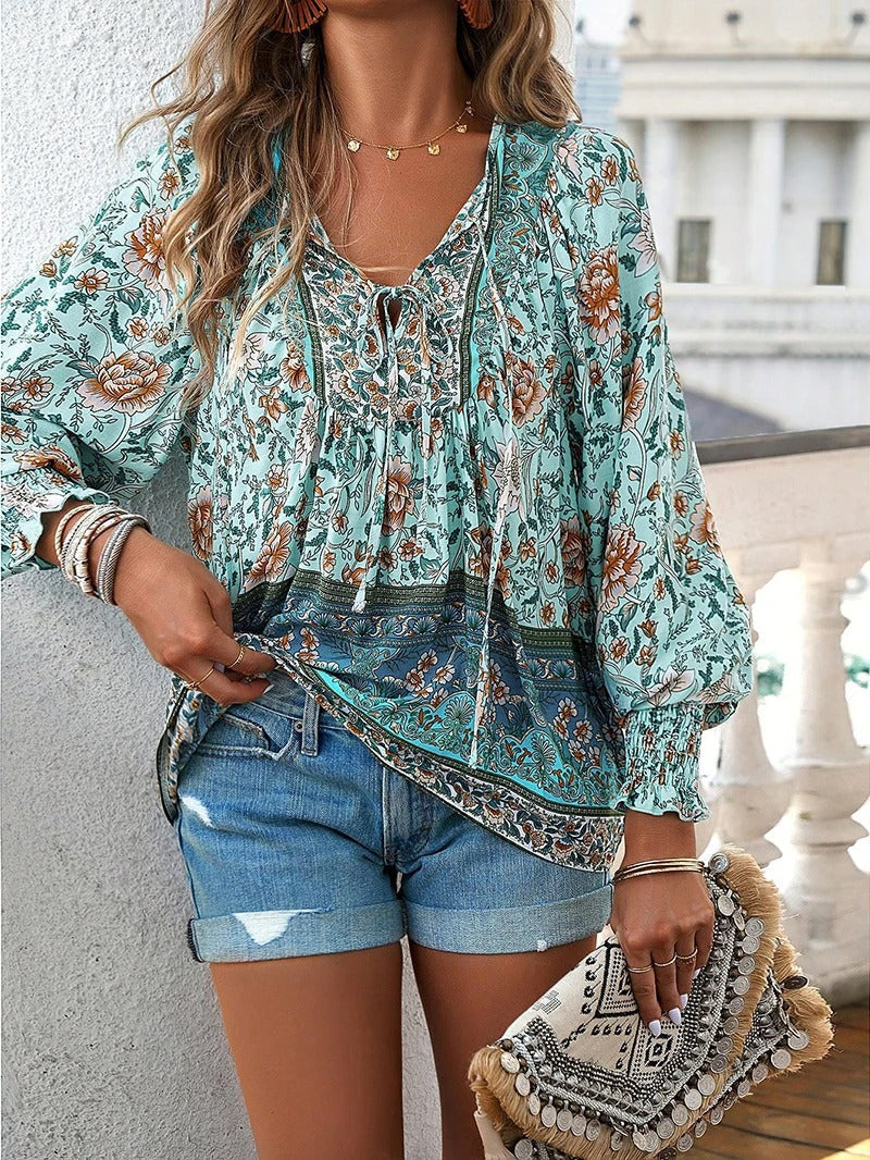 Linda | Stylish Summer Floral Top