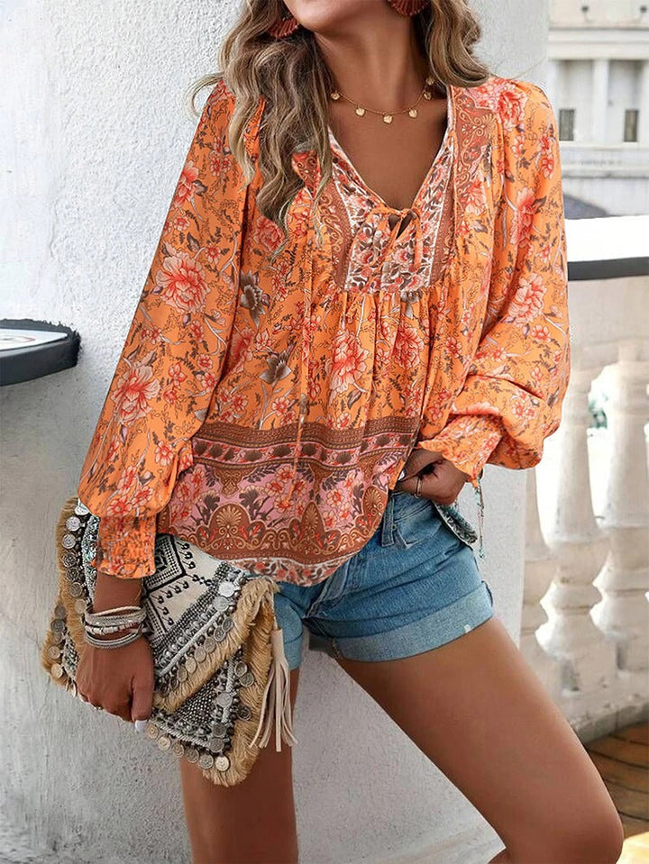 Linda | Stylish Summer Floral Top