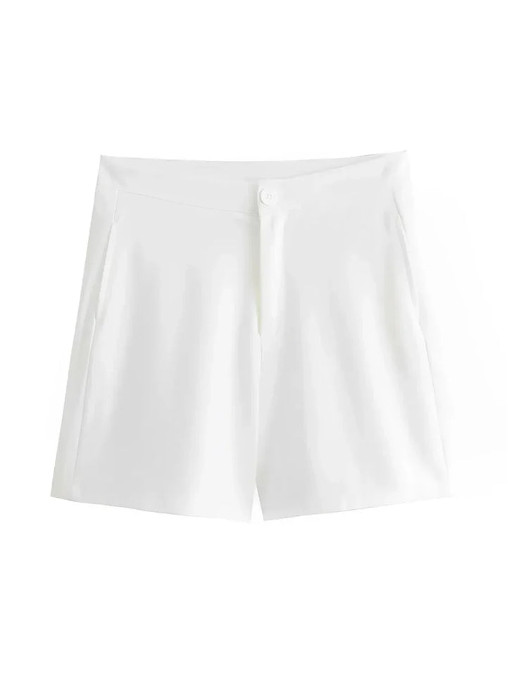 Co-ord Button Vest & Shorts Set