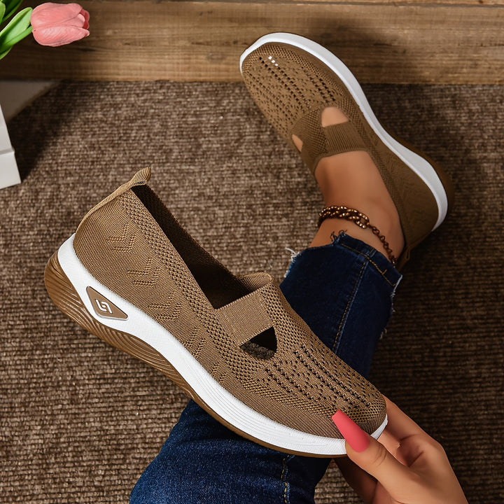 Barbara | Stylish Low-Cut Sneakers - Breathable Knit and Cushioned Comfort