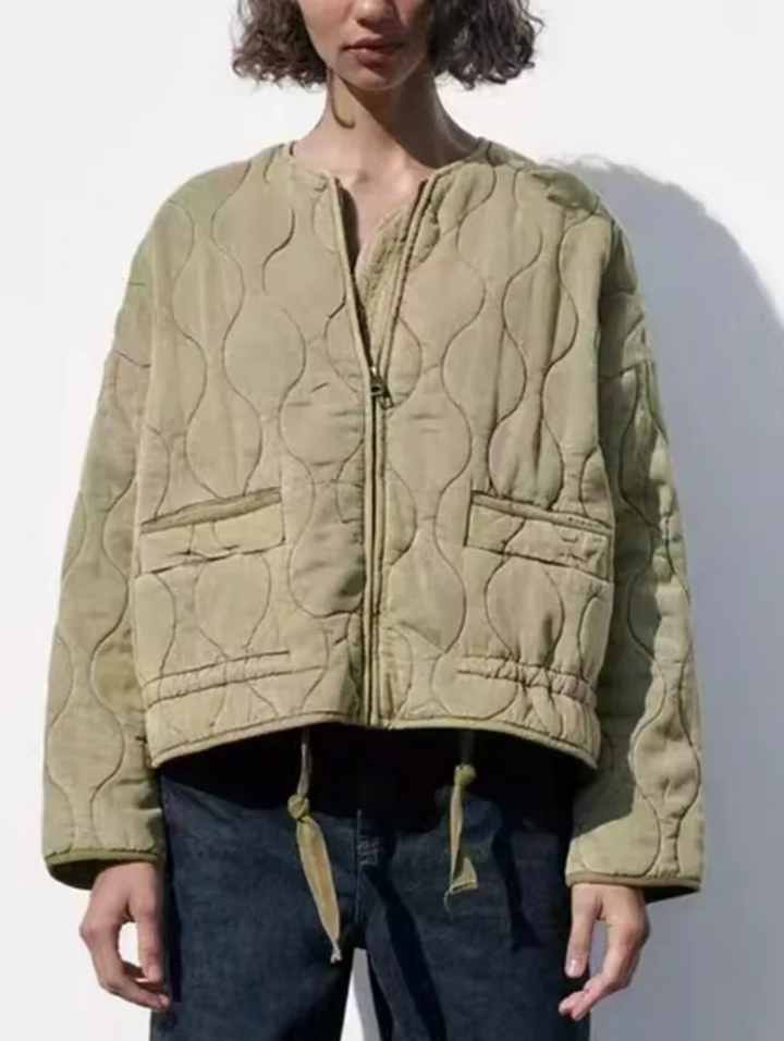 Celina | Stylish Quilted Jacket with Zipper