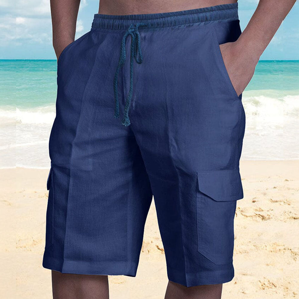 Clarence | Stylish Linen Cargo Shorts for Summer