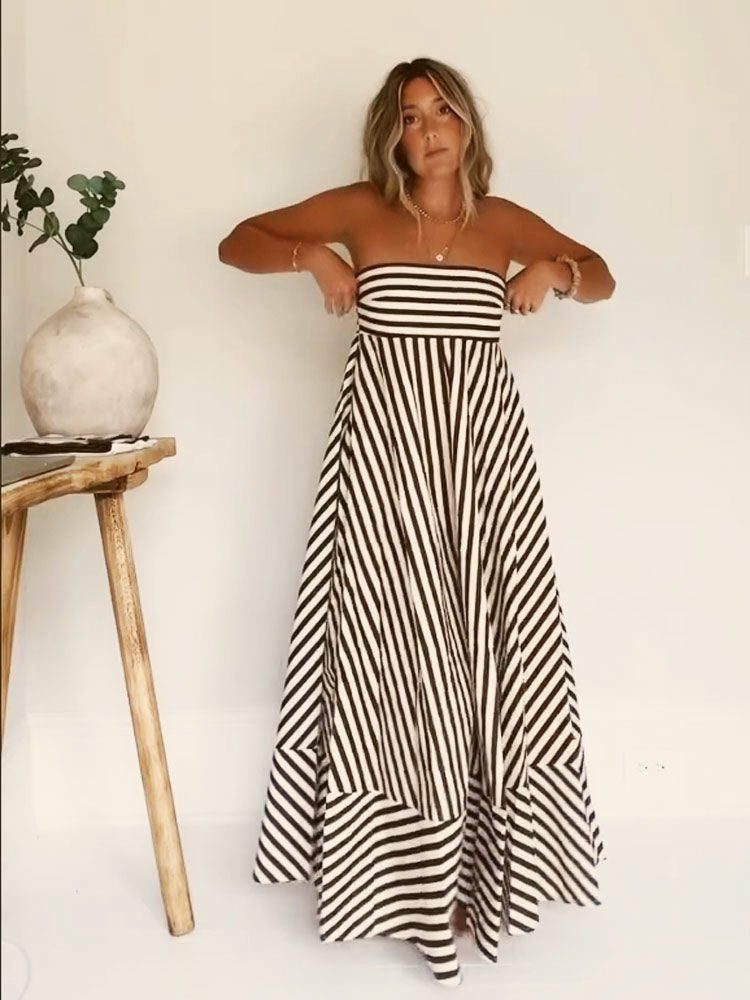 Jayla | Elegant Strapless Maxi Dress for Effortless Style