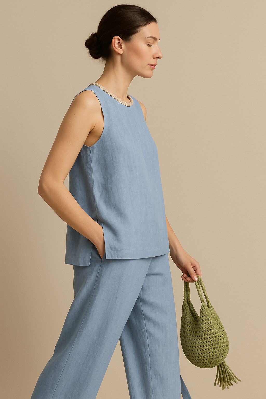 Boho Linen Two-Piece Set