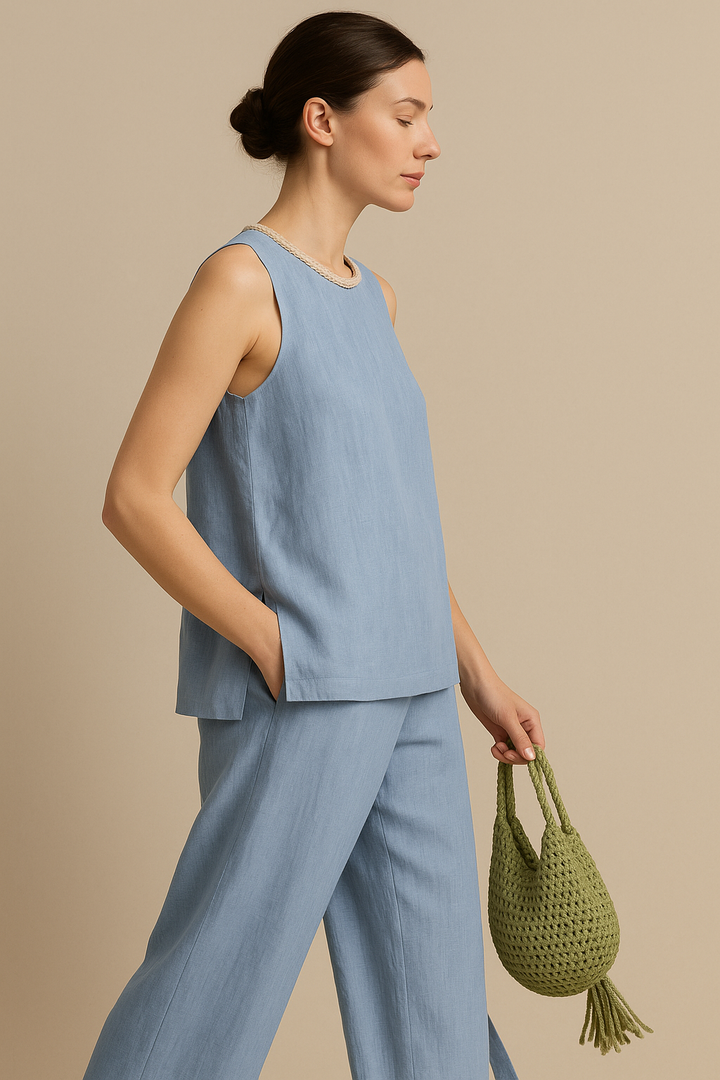 Boho Linen Two-Piece Set