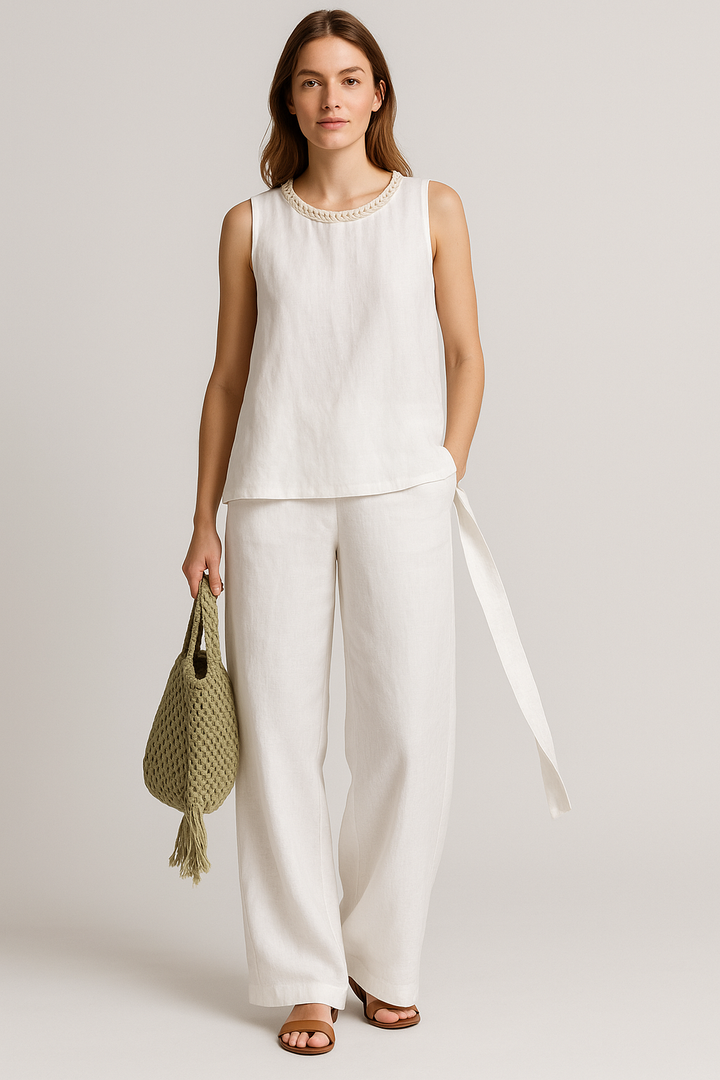 Boho Linen Two-Piece Set
