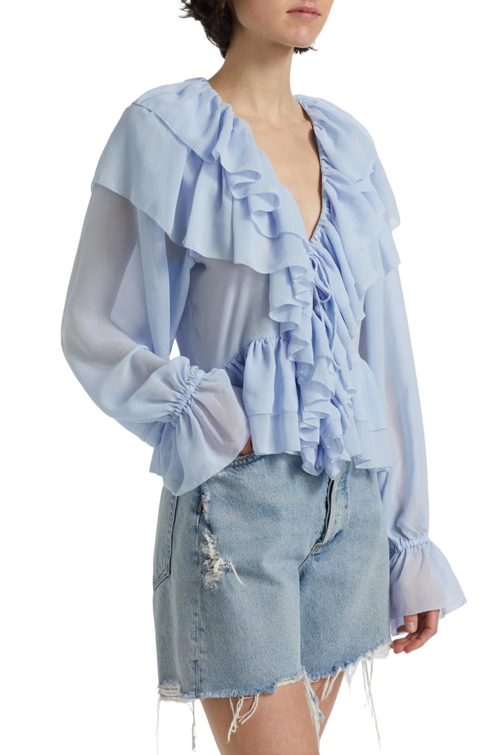 Willow | Elegant Ruffle Shirt for Stylish Comfort