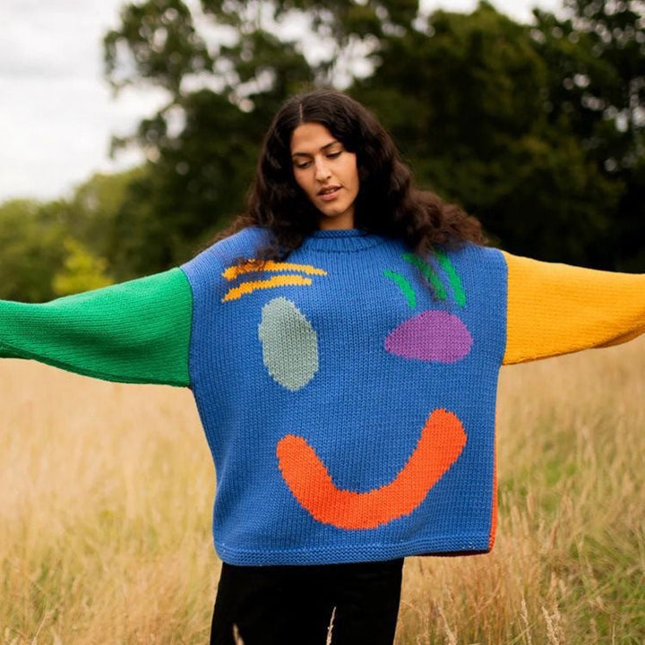 Kayla | Women's Oversized Crewneck Graphic Sweater