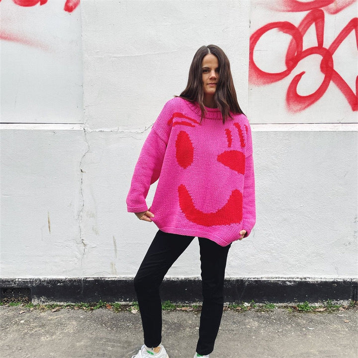 Kayla | Women's Oversized Crewneck Graphic Sweater