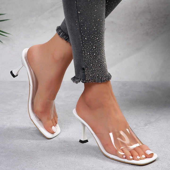 Virginia | Stylish Transparent High Heels Sandals for Elegant Occasions
