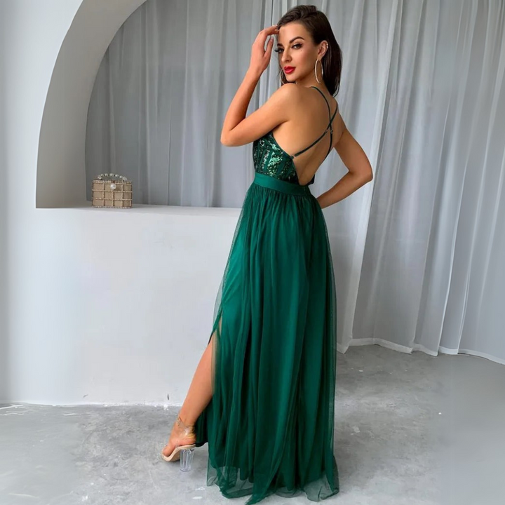 Karen | Elegant Maxi Dress with Sequins for Modern Women