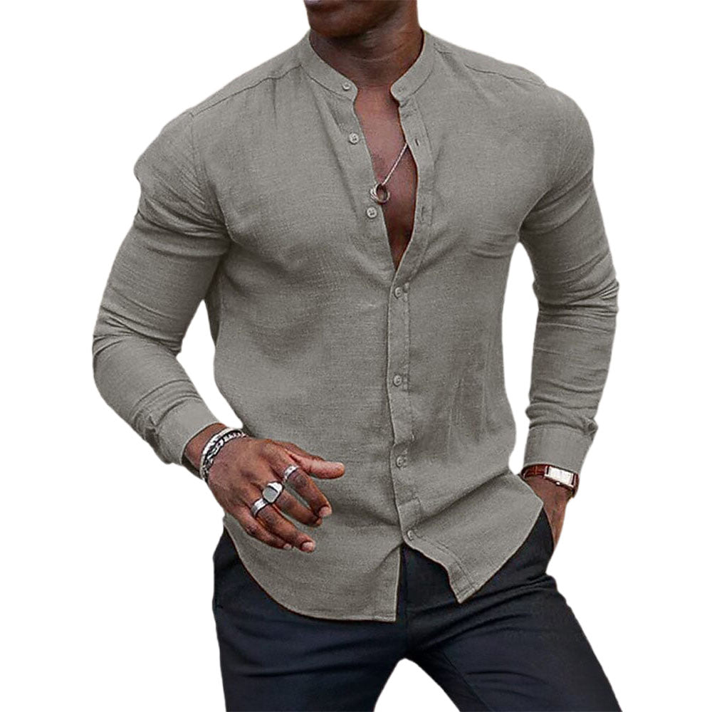 Luke | Elegant Linen-Cotton Casual Shirt