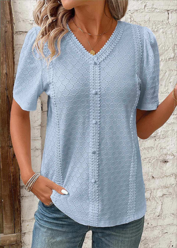 Karen | Stylish Patchwork Blouse