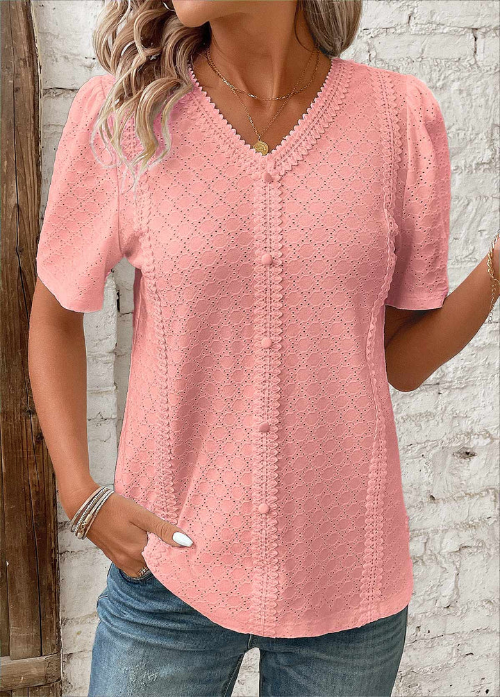 Karen | Stylish Patchwork Blouse