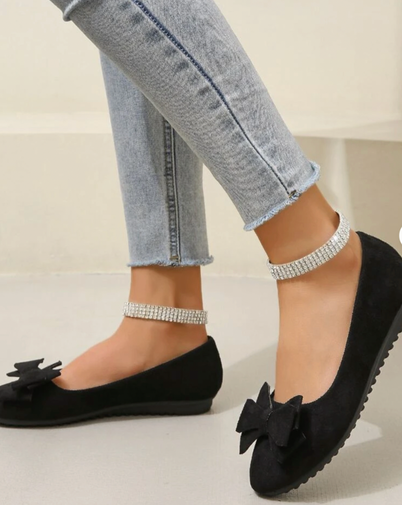 Blair | Stylish Slip-On Bow Detail Casual Flats