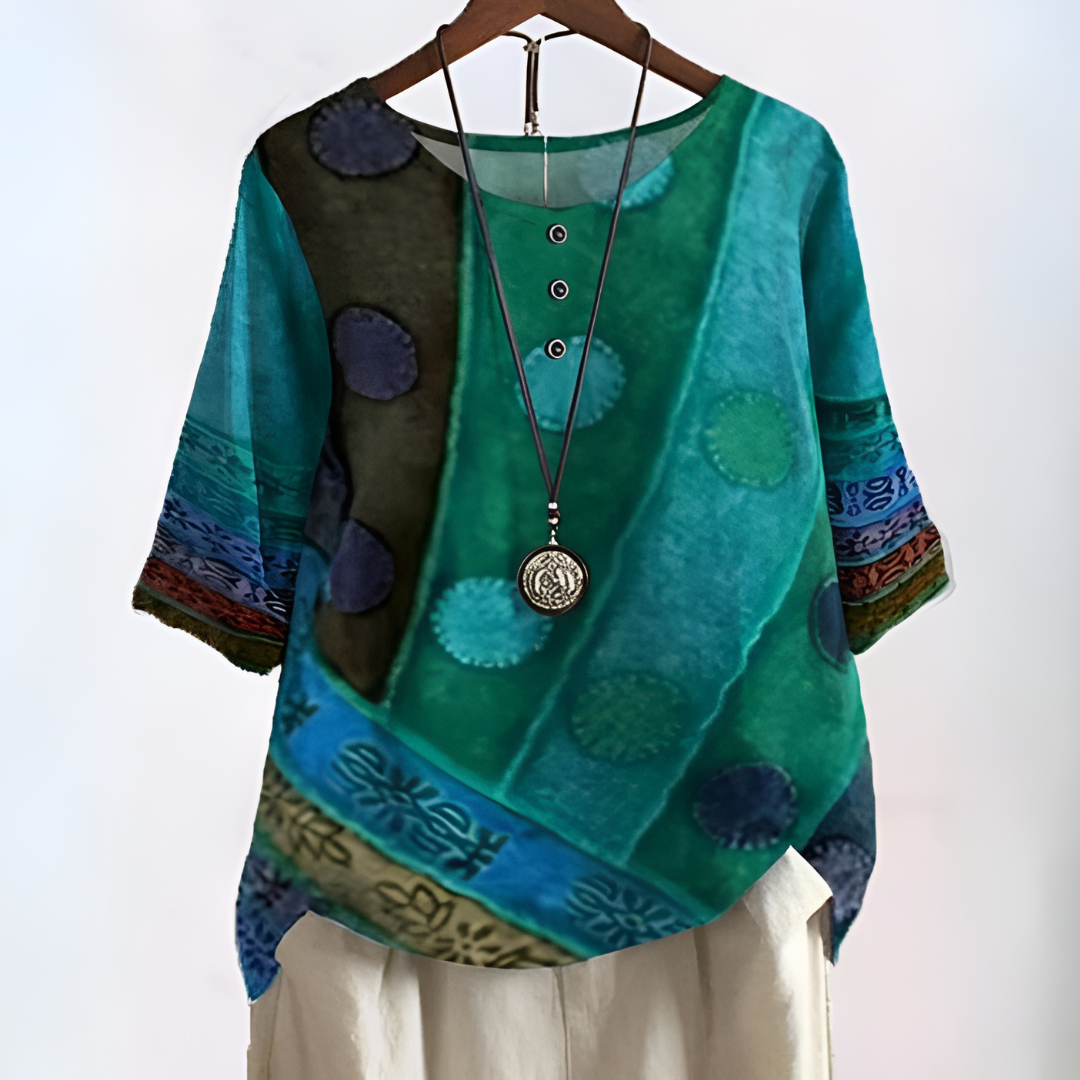 Janice | Flowing Elegant Boho Blouse