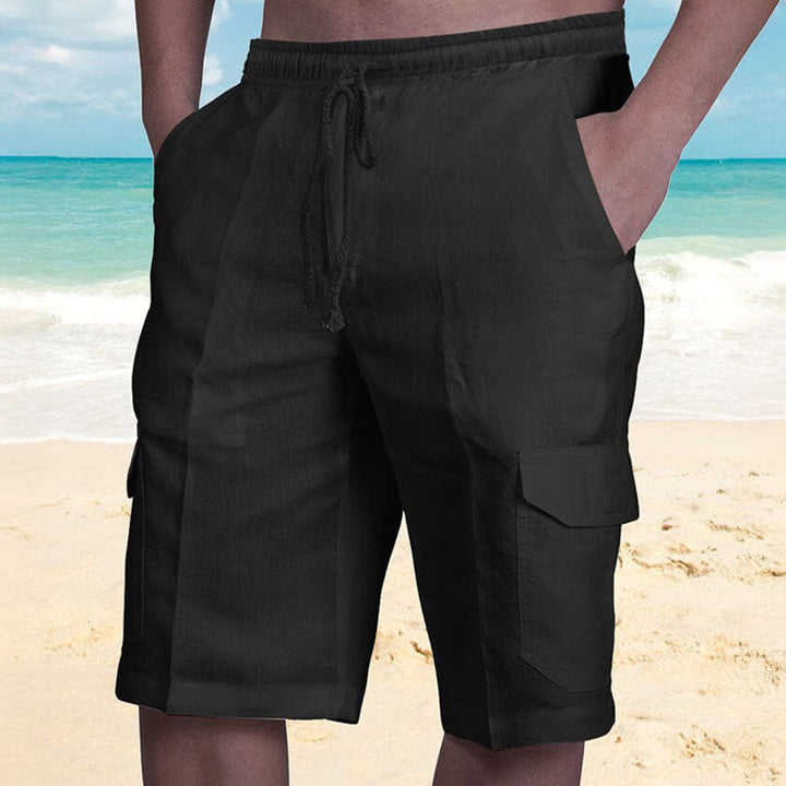 Clarence | Stylish Linen Cargo Shorts for Summer