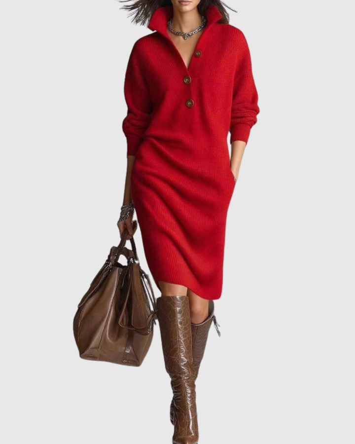 Arianell | Winter Knit Midi Dress