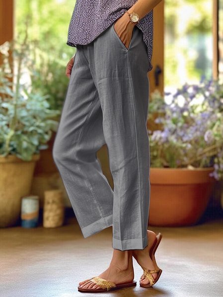 Diana | Stylish Up Hem Trousers for Effortless Elegance