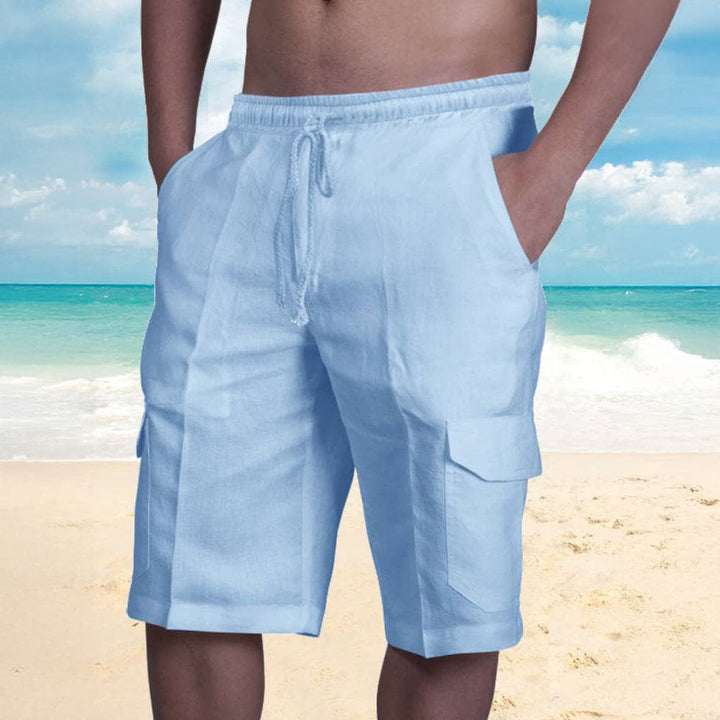 Clarence | Stylish Linen Cargo Shorts for Summer
