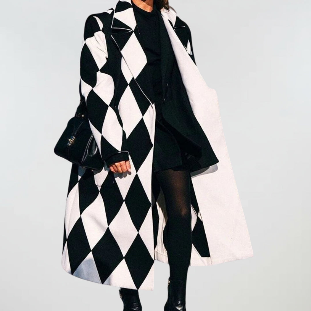 Linda | Oversized Check Coat