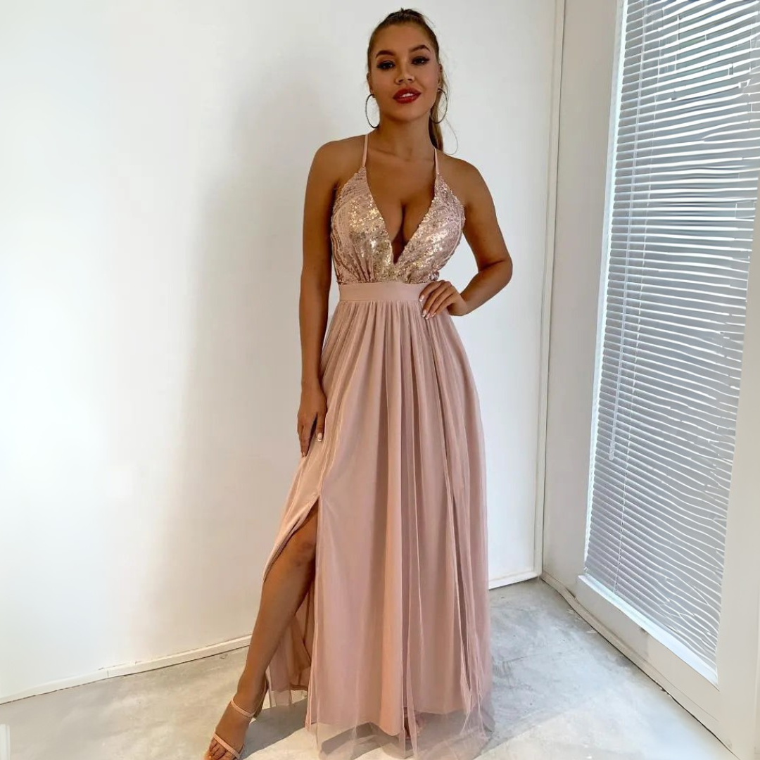 Karen | Elegant Maxi Dress with Sequins for Modern Women