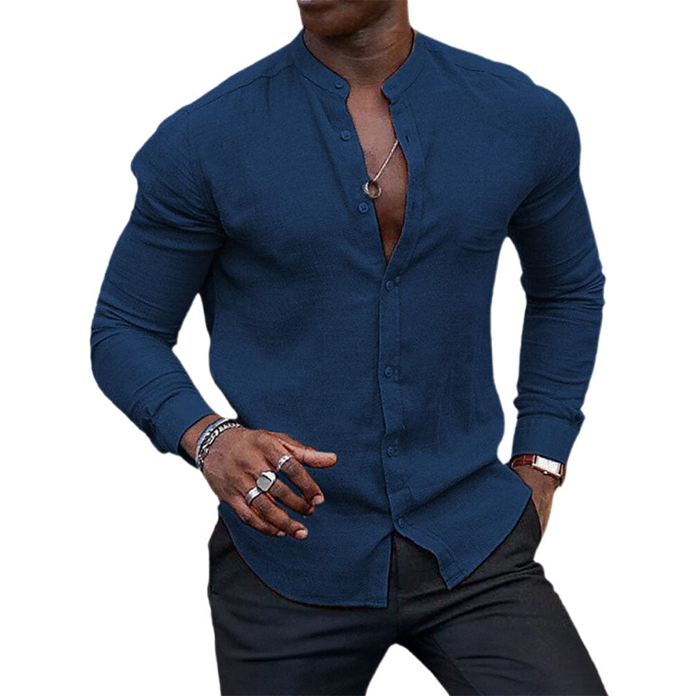 Luke | Elegant Linen-Cotton Casual Shirt