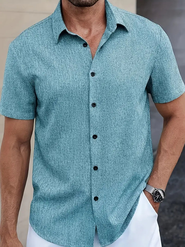 Trey | Classic Linen Short Sleeve Shirt for Men