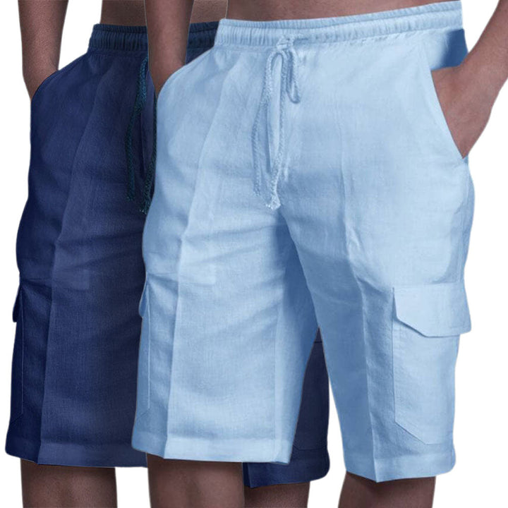 Clarence | Stylish Linen Cargo Shorts for Summer