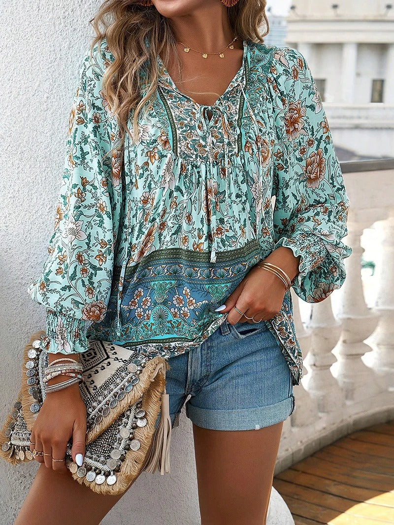 Linda | Stylish Summer Floral Top