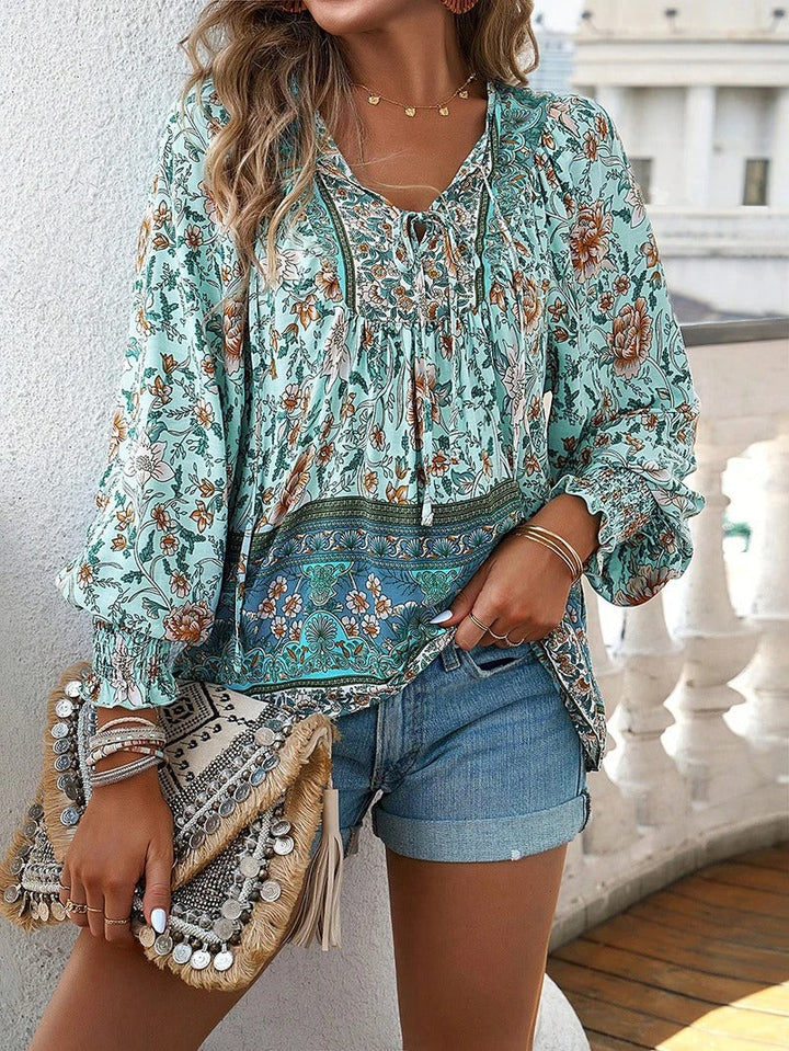 Linda | Stylish Summer Floral Top