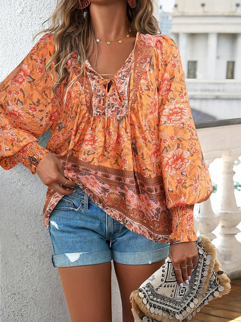 Linda | Stylish Summer Floral Top