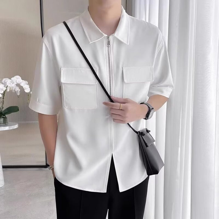 Ike | Men's Zip Up Casual Shirt
