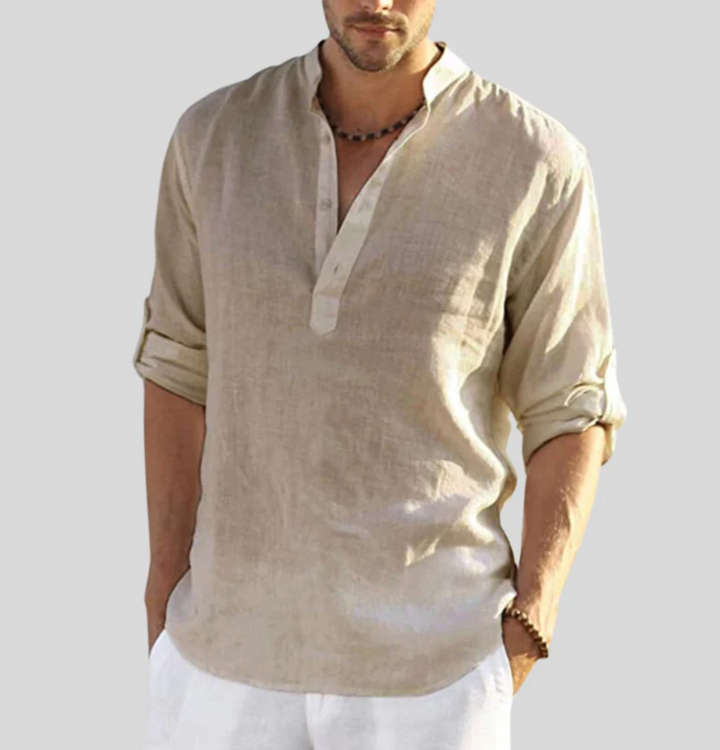 Adriano | Premium Linen Shirt for Men, Stylish Summer Look