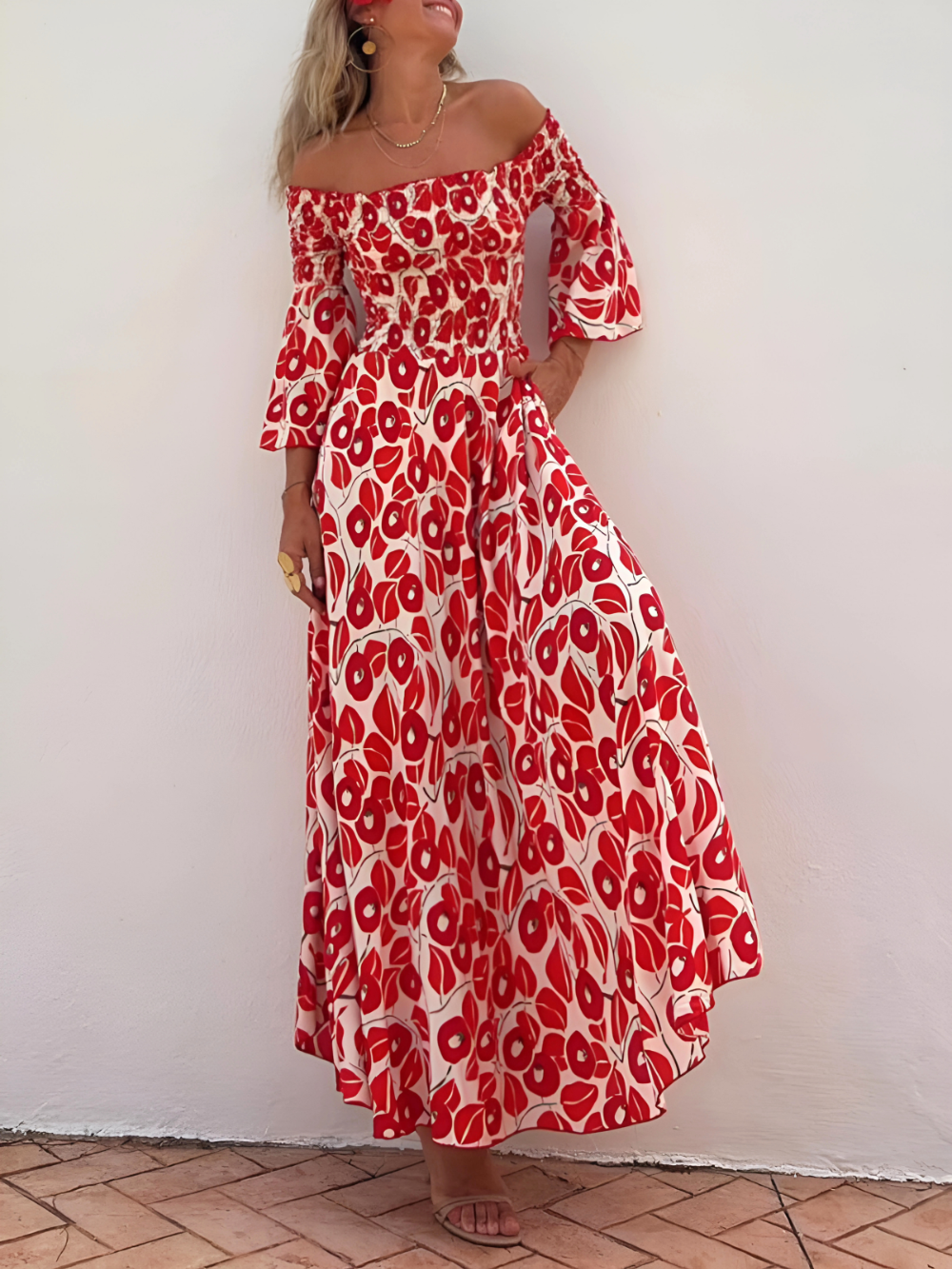 Sharon | Elegant Summer Maxi Dress