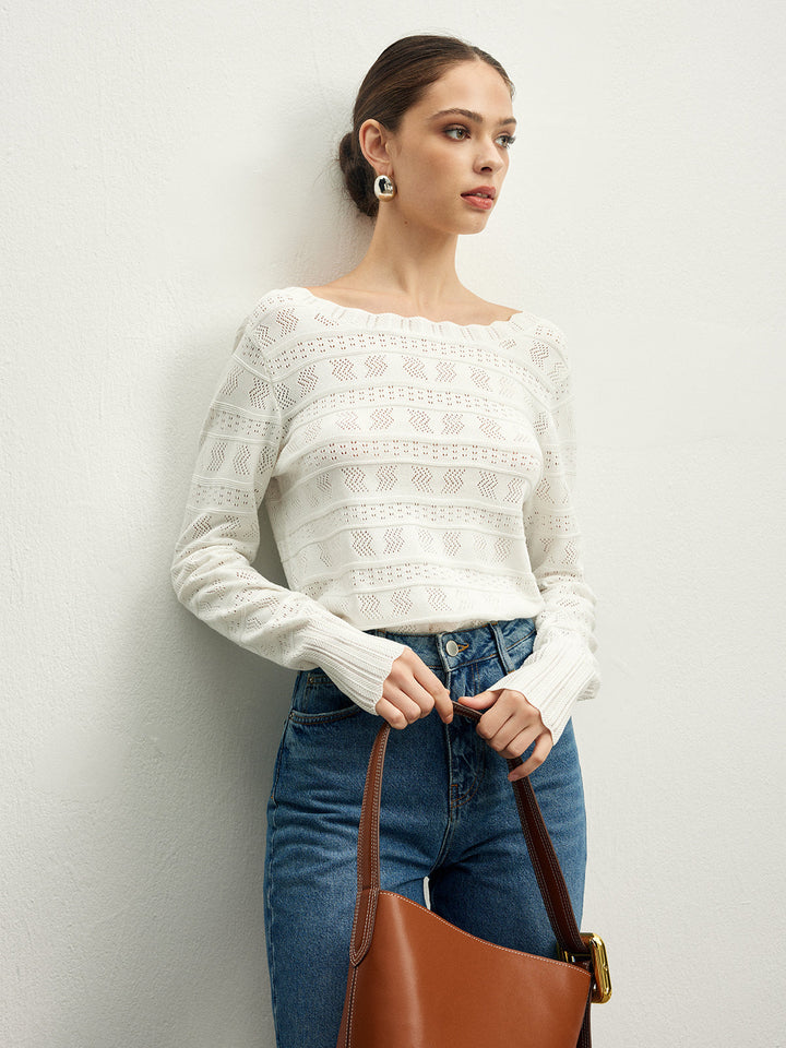 Amber | Feminine Elegant Top with Open Back