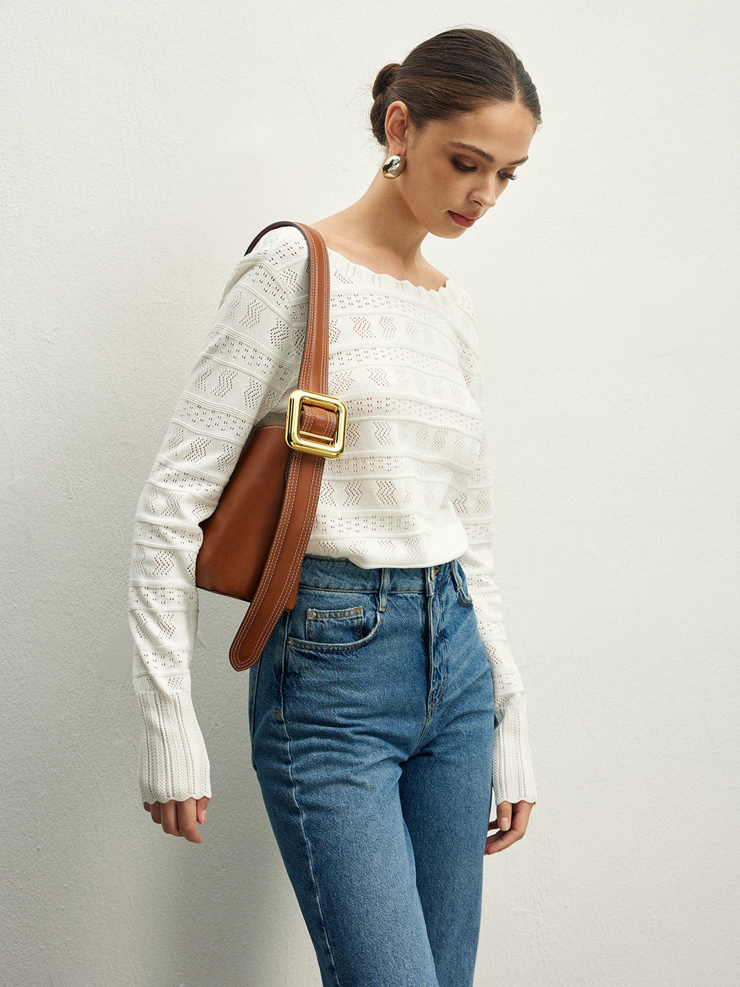 Amber | Feminine Elegant Top with Open Back