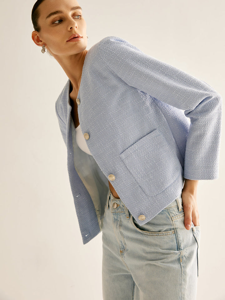 Dawn | Short Cut Boucle Jacket