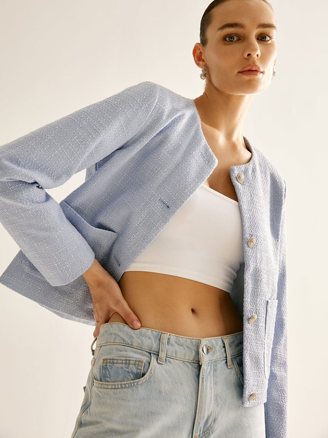 Dawn | Short Cut Boucle Jacket