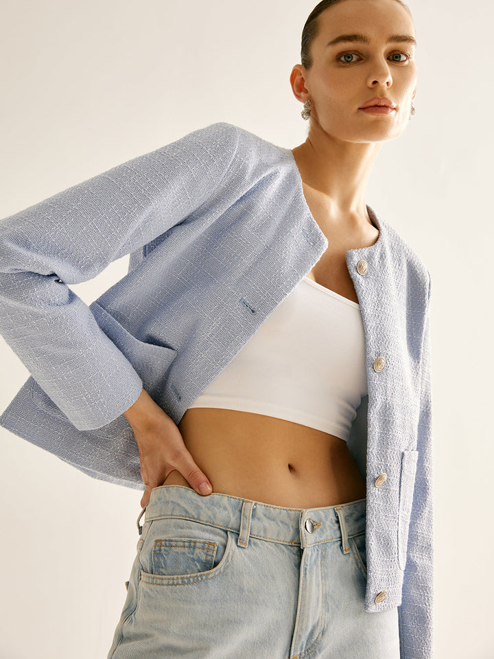 Dawn | Short Cut Boucle Jacket