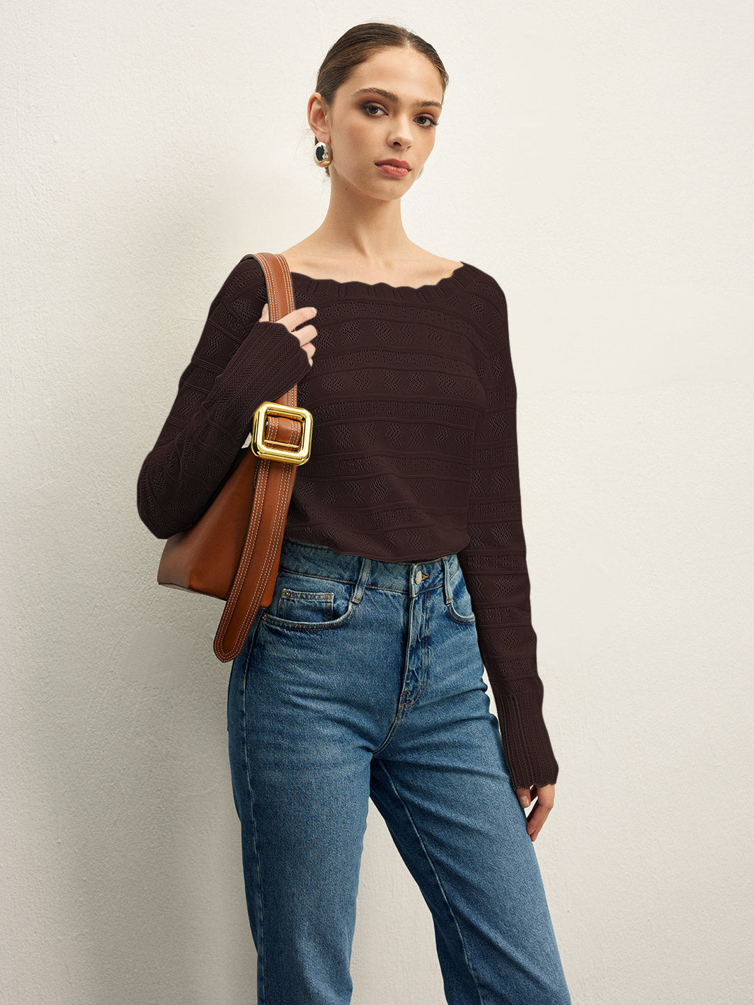 Amber | Feminine Elegant Top with Open Back