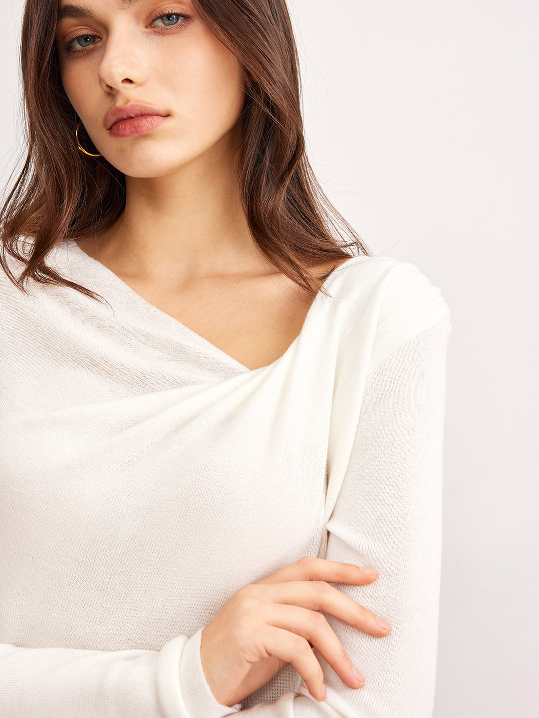 Yvette | Elegant Minimalist Long Sleeve Top