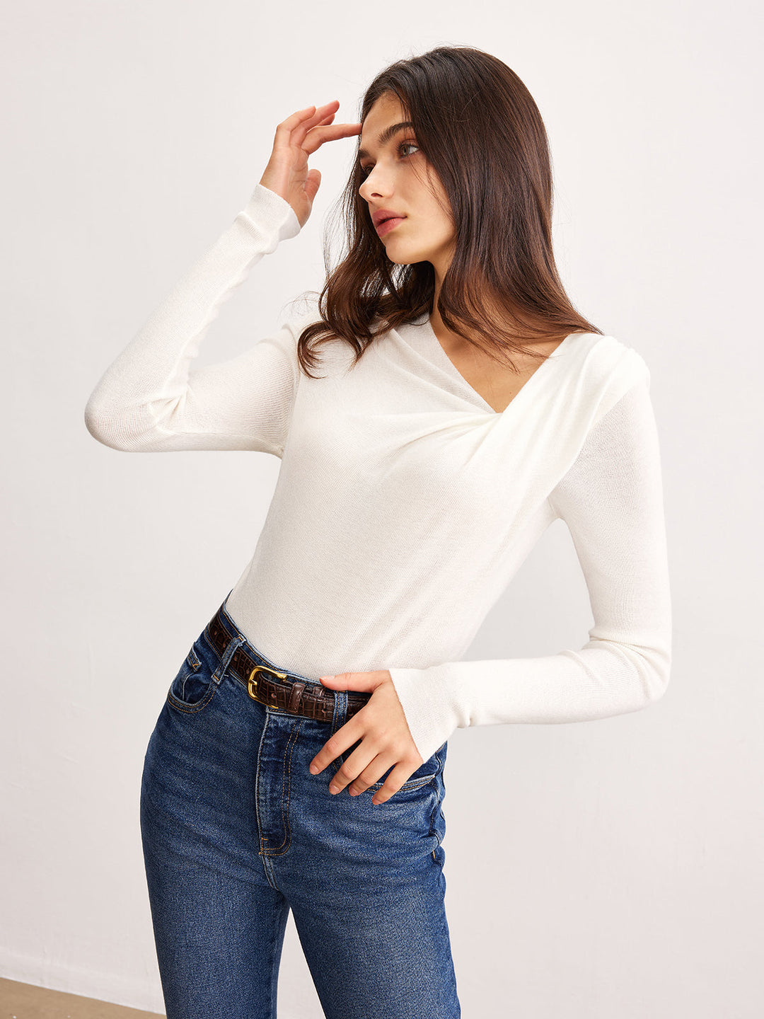 Yvette | Elegant Minimalist Long Sleeve Top