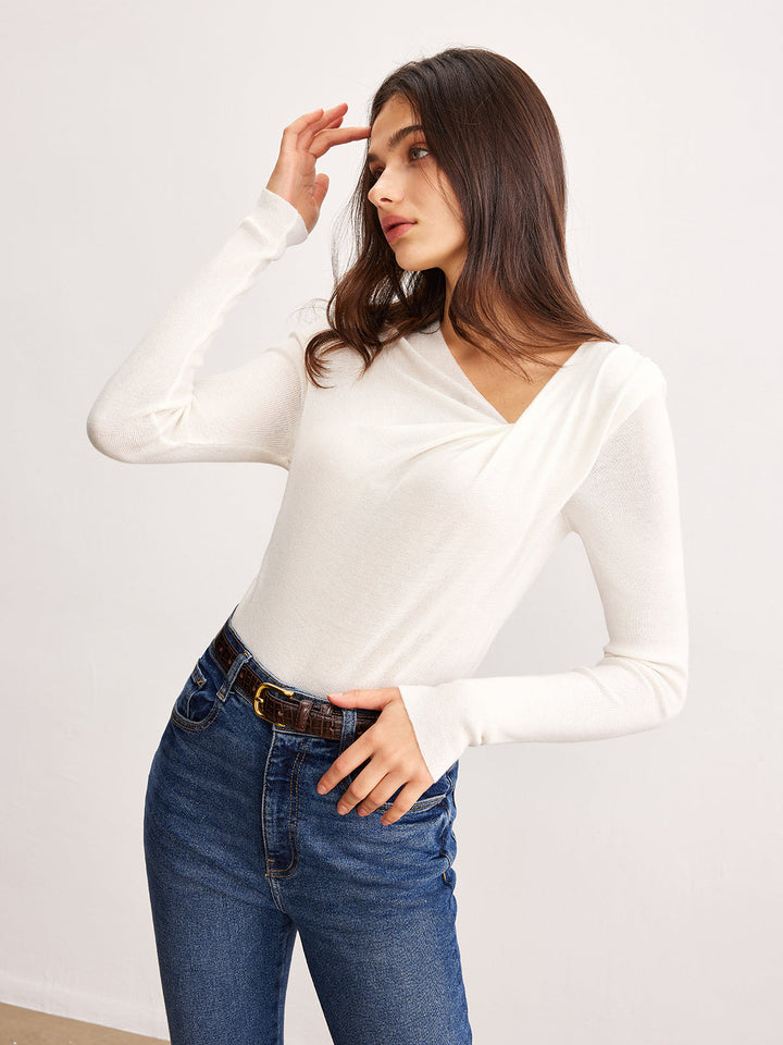 Yvette | Elegant Minimalist Long Sleeve Top