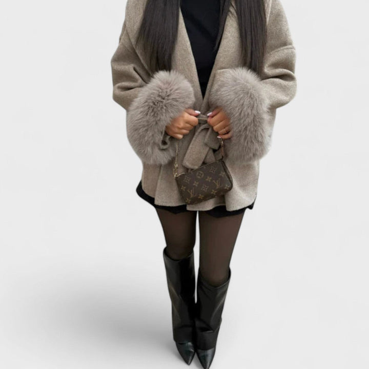 Emy – Timeless Elegance Eco-Fur Coat