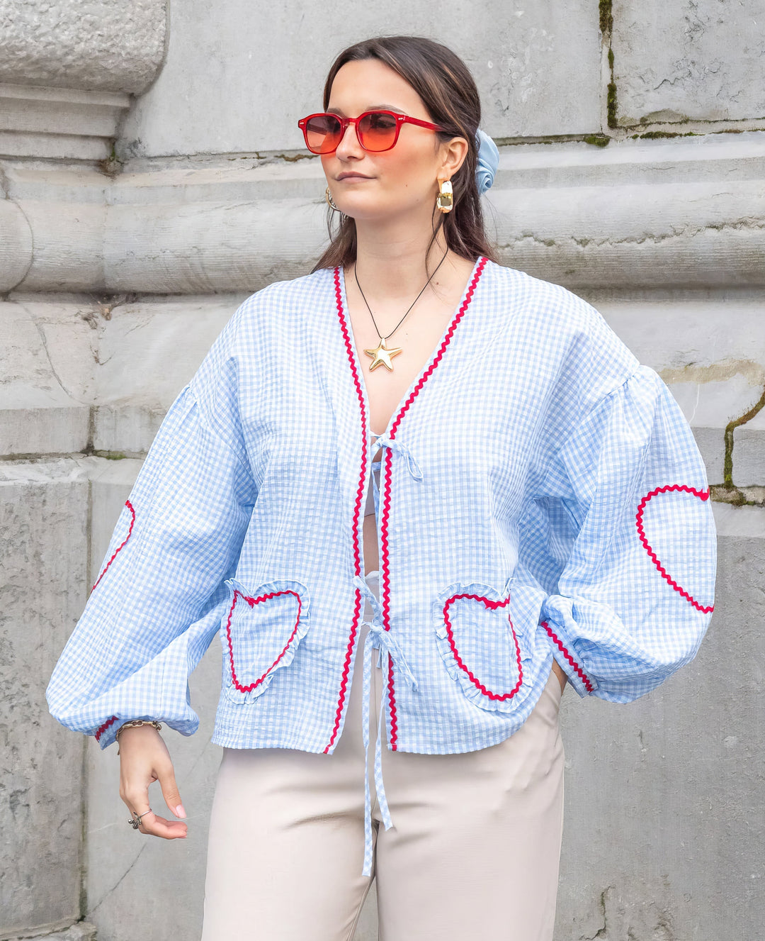 Betty | Romantic Heart Blouse for Stylish Women