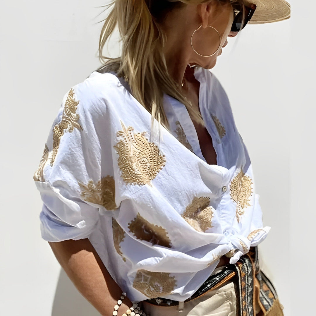 Paige | Stylish Button-Up Blouse for Women