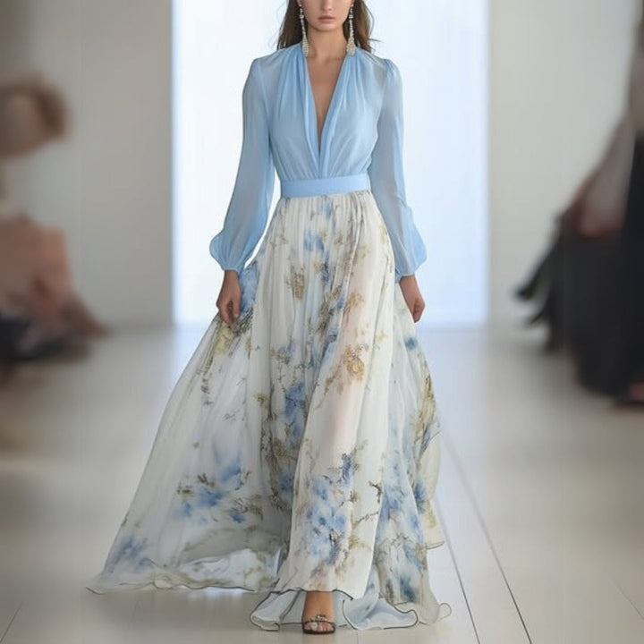 Rita | Elegant Floral Maxi Dress