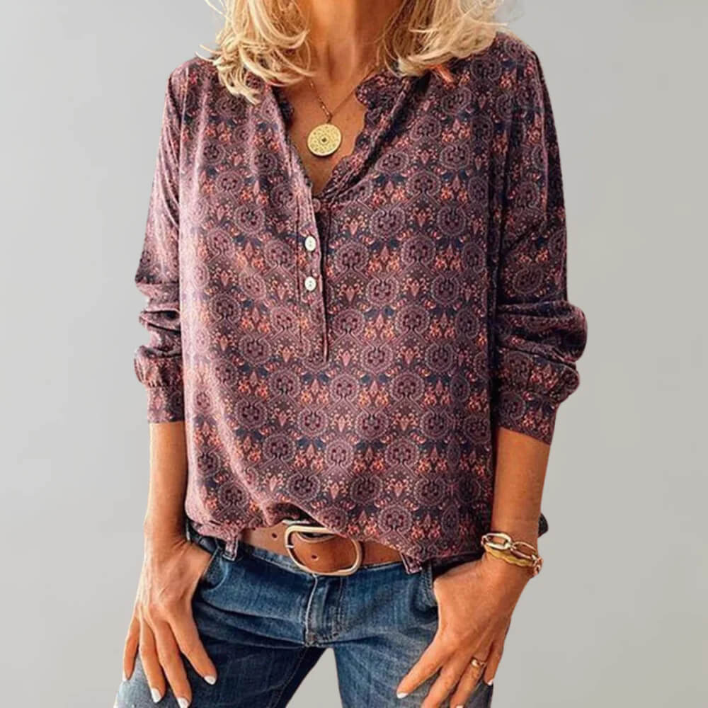 Sylvia | Vintage Style Women's Blouse